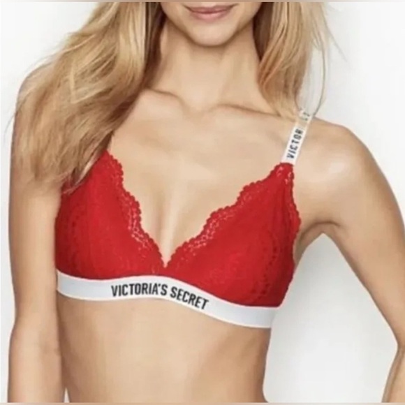 Victoria's Secret Red Lace Bralette - Picture 1 of 5